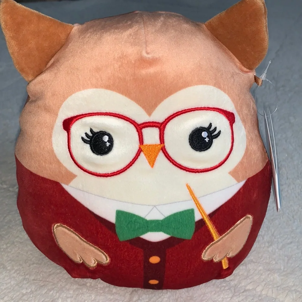 NWT Squishmallows Jaydelle School Owl